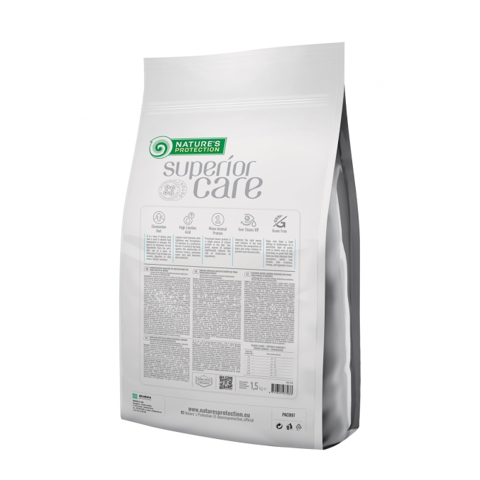 dry dietetic pet food with insect for adult dogs of all breeds prone to